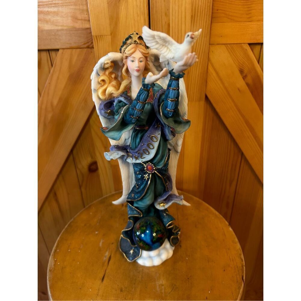 Lenox 1999 Millennium Pencil Angel Figurine, 13" Tall (8546) Read